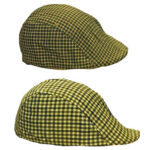 MENS LIGHTWEIGHT FLAT CAP LARGE CHECK PATTERN