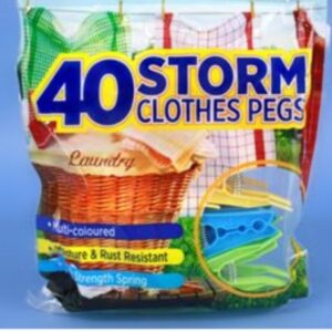 Plastic Clothes Pegs (40pcs)