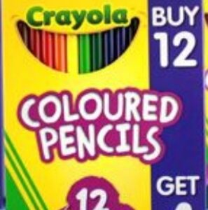 Crayola Colouring Pencils 12pk + 4 Free