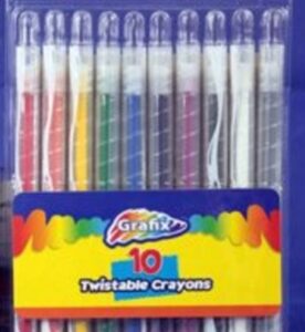 Grafix Twistable Crayons 10pk
