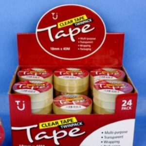 Clear Sticky Tape (Twin Pack)