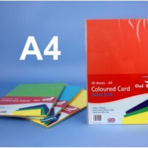 A4 Coloured Card 8pcs per pk