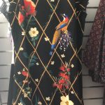 Dress Black Floral & BIrds