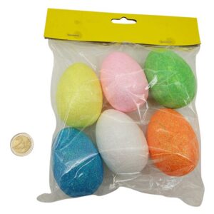 Easter Egg Coloured Large 6pk