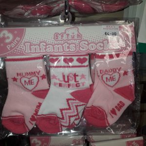 Baby Girl Socks (3 Pack) Worded