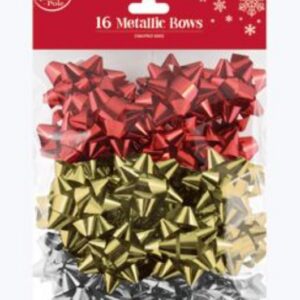 Metallic Bows (16pk)