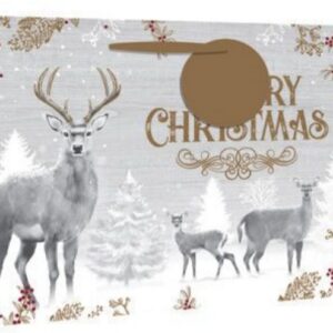 Christmas Bag Deer (Blue)