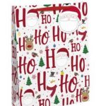 Christmas Bag HO HO HO (White)