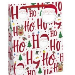 Christmas Bag HO HO HO (White)