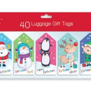 Christmas Childrens Luggage Gift Tags (40pk)
