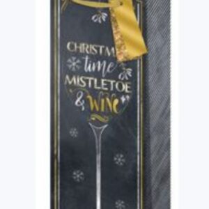 Christmas Bottle Bags Mistletoe